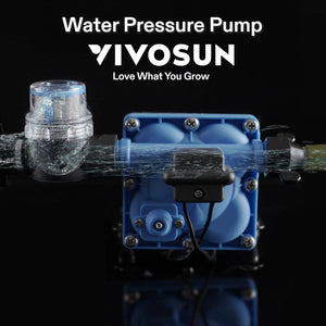 115VAC Water Pressure Pump | 4 GPM 45 PSI Diaphragm Pump with Thermal Protection & Strainer