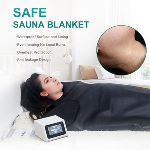 3-Zone Portable Sauna Blanket | Australian 220–240V AU Plug | Velcro SGS Leather | LCD Controller | 35–80°C | 15–60 Min Timer | Waterproof + Fireproof