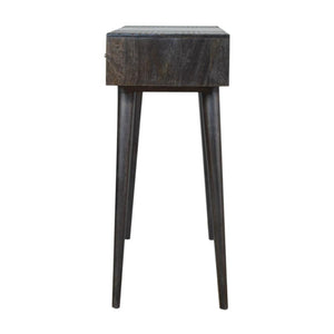 3 Drawer Console Table | Solid Mango Wood | Ash Black Finish | Hallway Storage