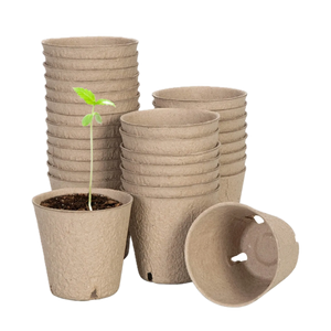 30-Pack Biodegradable Peat Pots | 3.15-Inch Round Seed Starting Pots with Drainage Holes + 20 Plant Labels