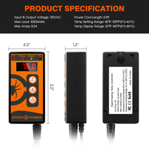 48 X 20cm Seedling Heat Mat With Temperature Control | Spider Farmer