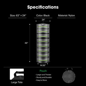8-Layer Hanging Mesh Herb Drying Rack Kit | Enclosed Herb & Bud Dryer