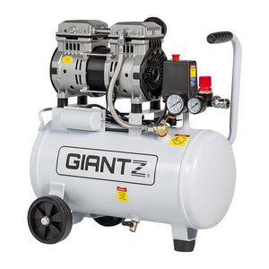 Quiet Air Compressor | 24L | 0.75HP Oil-Free | 40L/min Tyre Inflator