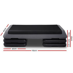 Everfit 3 Level Aerobic Step | Exercise Stepper | 110cm | Gym Home Fitness
