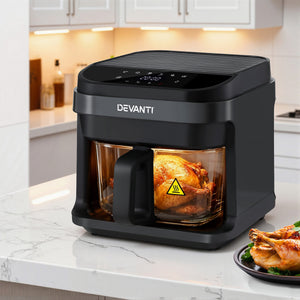5.5L Air Fryer | Touch Control | 1200W Electric | Black