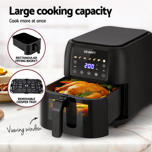 Devanti Air Fryer | 8L | LCD Fryers