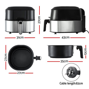 Air Fryer & Grill | 5.5L | LCD Fryer | 1500W