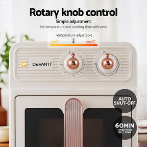Air Fryer | 6L | 1700W | Knob Control | Cream