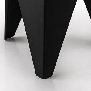 4PC Puzzle Stool | Plastic Bar Stools | Stackable | Black