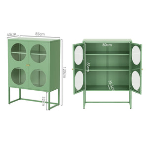 ArtissIn Buffet Sideboard Metal Cabinet - ELLA Green