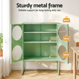 ArtissIn Buffet Sideboard Metal Cabinet - ELLA Green