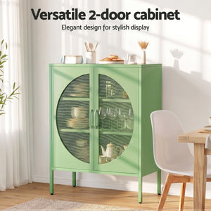 ArtissIn Buffet Sideboard Metal Cabinet - ELSA Green