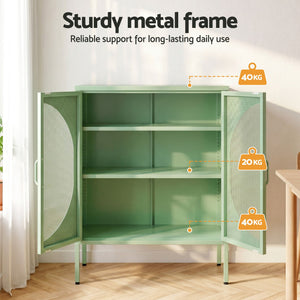 ArtissIn Buffet Sideboard Metal Cabinet - ELSA Green