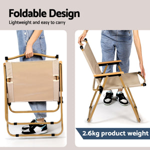 3pc Camping Table & Chair Set | Folding Aluminium | Portable Picnic Outdoor