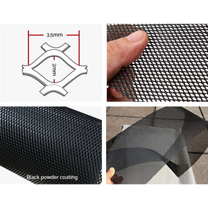 Gardeon Gutter Guard | Aluminium Mesh | 30M | 100x20cm | Black