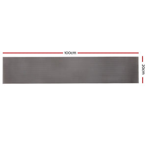 Gardeon Gutter Guard | Aluminium Mesh | 60M | 100x20cm | Black