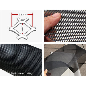 Gardeon Gutter Guard | Aluminium Mesh | 60M | 100x20cm | Black
