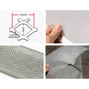 Gardeon Gutter Guard | Aluminium Mesh | 60M | 100x20cm | Silver