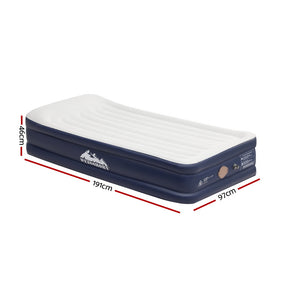 Air Mattress Single | Inflatable Bed | 46cm | Grey