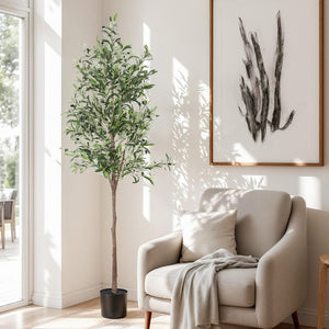 Artificial Olive Tree 180cm | Lifelike Faux Plant | Indoor Decor | 1.8m