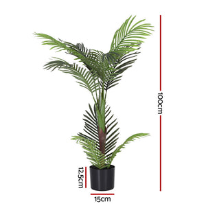 Artificial Palm Tree 100cm | Lifelike Faux Plant | Indoor Decor