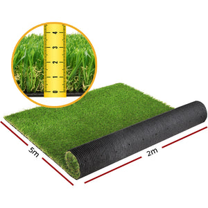 Primeturf Artificial Grass | 30mm | 2mx5m | Synthetic Fake Lawn Turf | Plastic Plant 4-coloured