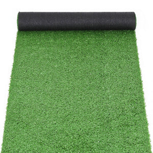 Artificial Grass Mat Set | 2 Rolls | 15mm Pile | 50cm x 2m | Indoor/Outdoor | Drainage Holes