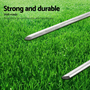 Prime Turf Artificial Grass Pins | 50pcs Synthetic Pegs + Joining Tape | Weed Mat for Fake Lawn