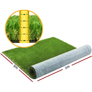 Primeturf 30mm | 2x5m | Artificial Grass | Synthetic Fake Lawn Turf | Plastic Plant | 4-Coloured