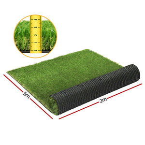 Primeturf Artificial Grass | 30mm | 2mx5m | 40SQM | Synthetic Fake Lawn Turf | Plastic Plant | 4-coloured