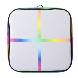 Everfit 1m Air Track Mat Inflatable Gymnastics Tumbling Mat W/ Pump Colourful