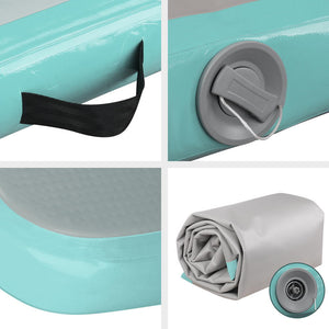 Everfit GoFun 4X1M Inflatable Air Track Mat | Tumbling Floor | Home Gymnastics | Green