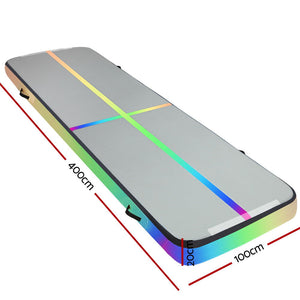Everfit 4X1X0.2M Air Track Inflatable Tumbling Mat | Gymnastics | Yoga Mat