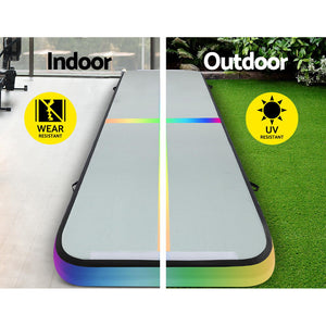 Everfit 4X1X0.2M Air Track Inflatable Tumbling Mat | Gymnastics | Yoga Mat