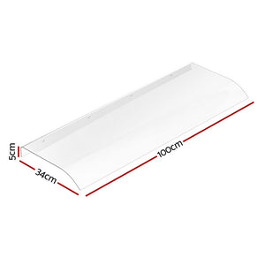 Instahut Window Door Awning 0.4mx1m Transparent