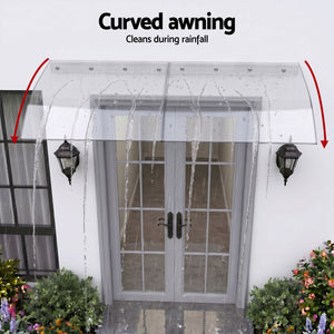 Window Door Awning | 0.4 x 2m Transparent Canopy