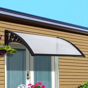 Window Door Awning | 0.8 x 1.0m | Transparent Canopy
