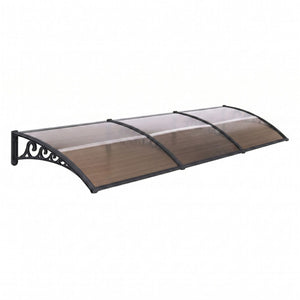 Window Door Awning | 0.8 x 3m Brown Canopy