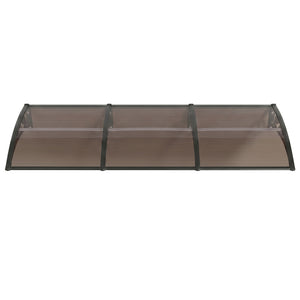Instahut Window Door Awning 0.8mx3m Brown