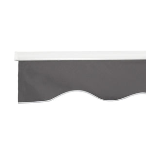 Retractable Folding Arm Awning | Manual Sunshade | 4Mx2.5M | Grey