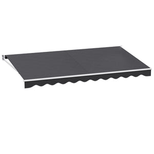 Retractable Folding Arm Awning | Manual Sunshade | 4.5Mx2.5M | Grey