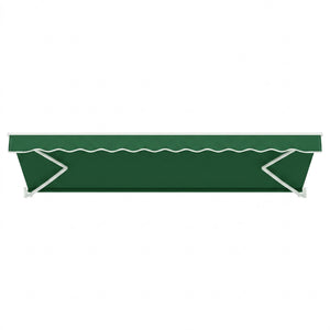 Instahut Retractable Folding Arm Awning Manual Sunshade 5Mx3M Dark Green