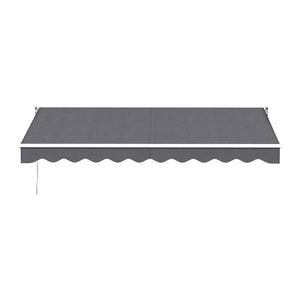 Motorised Folding Arm Awning | 3.5m x 2.5m | Retractable Sunshade | Grey