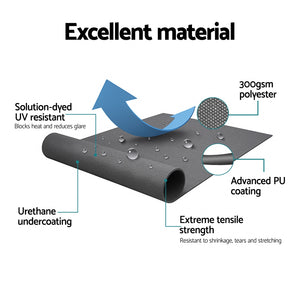 Motorised Folding Arm Awning | 3.5m x 2.5m | Retractable Sunshade | Grey