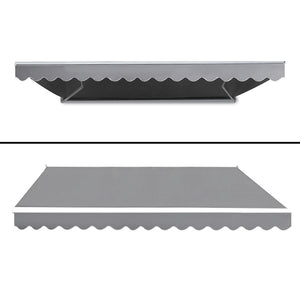Retractable Folding Arm Awning | Motorised Sunshade | 4Mx2.5M | Pearl Grey