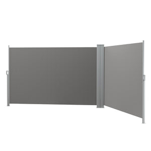 Instahut | Side Awning | Sun Shade Outdoor Retractable Privacy Screen | 1.8X6M | Grey