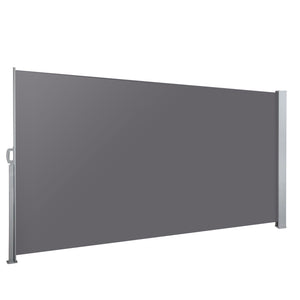 Side Awning Sun Shade | Outdoor Blinds | Retractable Screen | 1.4x3M | Grey