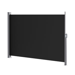 Retractable Side Awning | 1.8 x 3.0m | Outdoor Privacy Screen | Black