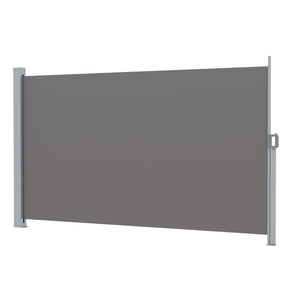 Side Awning Sun Shade | Outdoor Retractable Privacy Screen | 1.8x3M | Grey