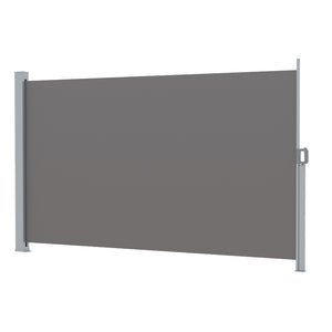 Side Awning Sun Shade | Outdoor Retractable Privacy Screen | 2x3M | Grey